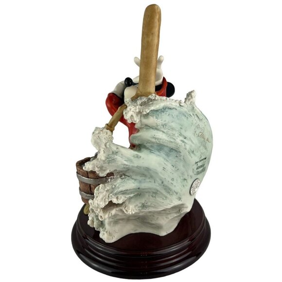 GIUSEPPE ARMANI DISNEY Mickey Mouse Sorcerer's Apprentice Sculpture Signed Coin - Picture 5 of 16